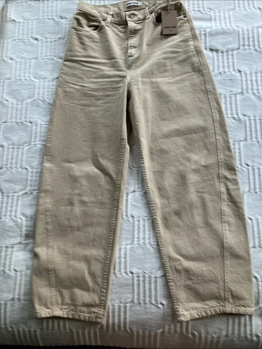 Rudy Jude Wide-Leg Pants in Beige
